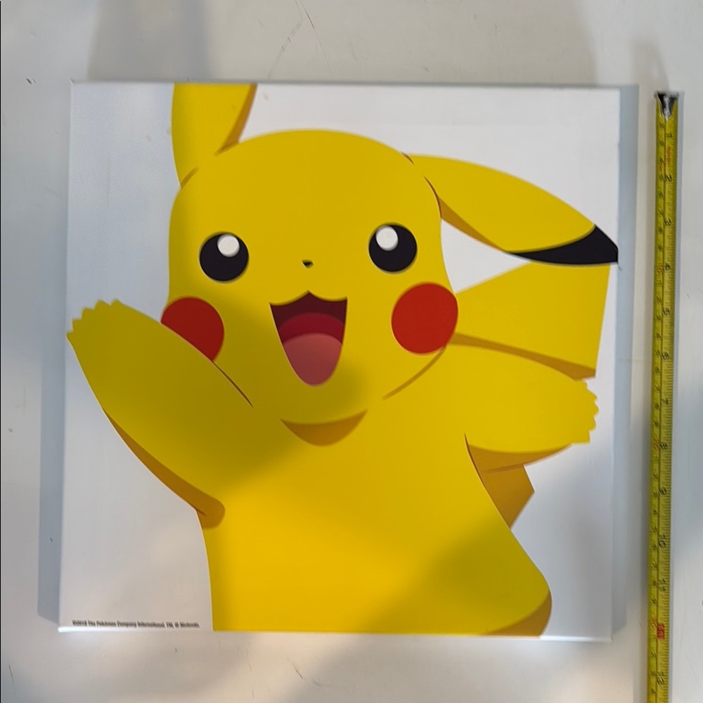 Yellow Pikachu Canvas Art
